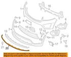 Kia Oem 2016 Sorento Front Bumper Grille Grill-valance 86567C6000 New. Price: $86.00.