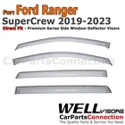 Wellvisors 2019-2023 Ford Ranger Supercrew Window Premium Rain Guards New. Price: $81.99.