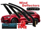 For Alfa Romeo Stelvio 2017 - 5.DOORS Wind Deflectors 4.PC Set Heko 10118 New. Price: $87.12.