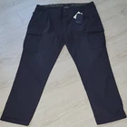 Scotch & Soda Loose Tapered Stretch Cotton Cargo Pants Black Button Zip 38/34 New. Price: $60.00.