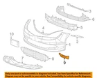 Chrysler Oem 17-23 Pacifica Bumper Components-deflector 68305244AA New. Price: $10.13.
