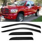 Cxdar Window Rain Guards For 2002-2008 Ram 1500-QUAD Cab, Dark Smoke Tinted New. Price: $54.90.