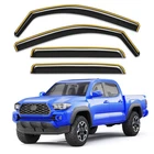 In-channel Window Rain Guards Fit For Toyota Tacoma 2016-2023 Double Cab Truc... New. Price: $93.09.