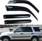 4PCS Black Window Rain Guard Visors For Honda Cr-v 1997-01 Mount Tape-on Acrylic New. Price: $58.41.