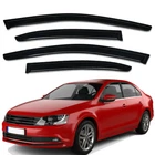 Tape-on Window Visor Rain Guard Deflectors For 2011-2018 Volkswagen Jetta New. Price: $42.95.