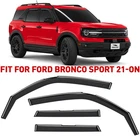 Rain Guards Vent Visors Shade 2021-2026 Ford Bronco Sport Shatterproof New. Price: $62.99.