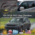 For 14-23 Jeep Cherokee In-channel Vent Window Visors Sun Rain Guard Deflectors New. Price: $43.99.