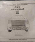 Gmc Winterfront 25822807 Lower Cover + Grille W/ Manual New. Price: $40.00.