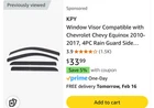 Window Visor For 10-17 Chevy Equinox Vent Sun Rain Guards Dark Smoke 4PC New. Price: $15.00.