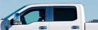 Chrome In-channel Rain Guards Vent Visor 22-24 Ford F250 F350 F450 F550 Crew New. Price: $207.99.
