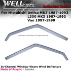 Wellvisors For Mitsubishi Van 87-90 Delica Window In-channel Deflectors New. Price: $74.99.