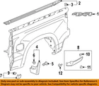 Gm Oem 19-23 Silverado 1500 Ld Pick Up Box Exterior Trim-deflector 84621827 New. Price: $46.47.