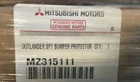 New Oem Rear Bumper Protector Mitsubishi Outlander Sport Rvr 2020 MZ315111. Price: $49.99.