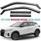 Rain Guards Vent Visors Shade For 2018-2024 Nissan Kicks New. Price: $62.99.