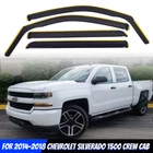 In-channel For 14-18 Silverado/gmc Sierra Crew Cab Rain Guard Window Vent Visor New. Price: $49.15.