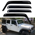 Window Vent Visors For 07-17 Jeep Wrangler Unlimited & 18 Jk New. Price: $43.93.