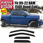 Fits 09-23 Dodge Ram 1500 Quad Cab Window Visors Rain Guard Deflector Shade New. Price: $45.99.