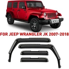 Rain Guards Vent Visors Shade For 2007-2018 Jeep Wrangler Jk Shatterproof New. Price: $62.99.