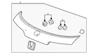 Genuine Honda Oem Garnish 74890-3W0-A01ZF New. Price: $505.46.