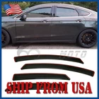 Fit 2013-2020 Ford Fusion In-channel Window Visors Rain Guards Deflector Smoke New. Price: $29.49.