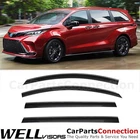 Wellvisors For Toyota Sienna 2021-26 Window Deflectors Guards Black Trim New. Price: $98.99.