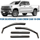For Chevy Silverado 1500 Crew Cab 2019-2024 Window Visors Vent Shade Rain Guards New. Price: $38.99.