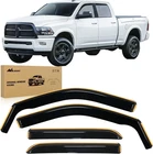 Nilight Channel Rain Guards For Ram 1500 2009-2018 Crew Cab, Smoke New. Price: $81.75.