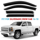 Rain Guards Vent Visors Shade For 2014-2018 Chevrolet (chevy) Silverado Crew Cab New. Price: $52.49.