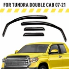 Rain Guards Vent Visors Shade For 2007-2021 Toyota Tundra Double Cab New. Price: $61.94.