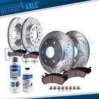 Front Rear Drilled Disc Brake Rotors Pads For Toyota Tundra Sequoia Lexus LX600 New. Price: $232.19.