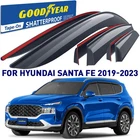 Rain Guards Vent Visors Shade For 2019-2023 Hyundai Santa Fe Shatterproof New. Price: $115.49.