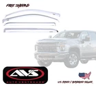 2020-2026 Chevy Silverado 1500 2500HD Chrome Avs Window Visors Rain Deflector New. Price: $235.20.