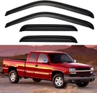 Window Rain Guards Shield For 1999-2007 Silverado/sierra Ext Cab, Smoked New. Price: $51.99.