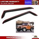 In-channel Smoke Window Visors Rain Guards For 1997-2006 Jeep Wrangler Tj 2-DOOR New. Price: $26.99.