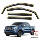 In-channel Window Rain Guards 2020-2026 Silverado/sierra 2500HD/3500HD Crew Cab New. Price: $76.65.