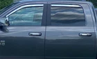 Chrome In-channel Mount Rain Guards Vent Visors For 2019-2025 Ram 1500 Crew New. Price: $276.99.