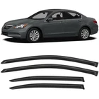 Sun/rain Guard Outside Mount Tape-on Window Visors For 08-12 Honda Accord Sedan New. Price: $35.39.