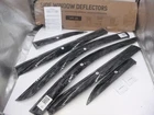 Olltoz Tape-on Black Side Window Deflectors For 2022-2025 Jeep Grand Cherokee New. Price: $52.99.