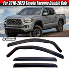 In-channel Rain Guards Window Vent Visors For 2016-2023 Toyota Tacoma Double Cab New. Price: $42.21.