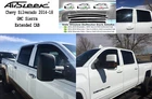 2014-2018 Silverado 1500 Extended Cab 4PC Smoke Vent Visors Window Rain Guards New. Price: $31.99.