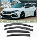 Fits 16-2021 Honda Civic Hatchback Mugen Style Window Visor Rain Guard Deflector New. Price: $29.99.