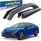 Sun Rain Visors Wind Guards For 2016-2021 Honda Civic Sedan New. Price: $99.99.