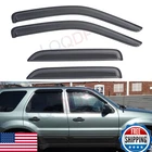 Lqqdp 4PCS Front+rear Smoke Sunrain Guard Outside Mount Tape-on Window Visors Co New. Price: $73.00.