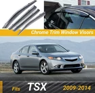 Fits Acura Tsx 2009-2014 Chrome Trim Window Vent Rain Visor Guard Deflector New. Price: $49.99.