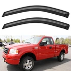 Window Visors Rain Guards 2004-2008 Ford F-150 Regular Cab, Dark Smoke Tinted New. Price: $42.45.