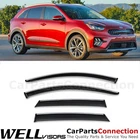 Wellvisors For 2017-2022 Kia Niro Window Rain Deflectors Chrome Trim New. Price: $86.99.