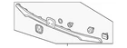 Genuine Honda Lift-gate Finish Panel 74890-THR-A01 New. Price: $323.14.