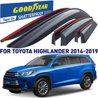 Side Window Deflectors Rain Guards For 2014-2019 Toyota Highlander Shatterproof New. Price: $108.89.