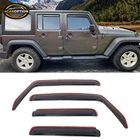 In-channel Window Visors Fit 07-17 Wrangler& 18 Jk Unlimited Rain Guard New. Price: $34.00.