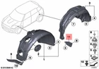 Genuine Mini Countryman R60 Paceman R61 Deflector Lip Rear Left 9802795 New. Price: $21.00.